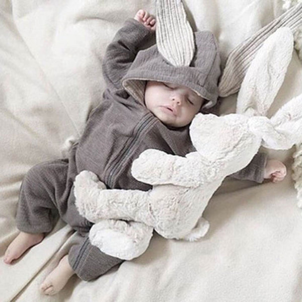 Bunny Baby Hoodie Outfits Rompers Cotton