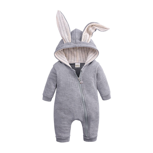 Bunny Baby Hoodie Outfits Rompers Cotton