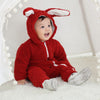 Cartoon Cute Rabbit Winter NewBorn Romper For Baby Girls And Boys