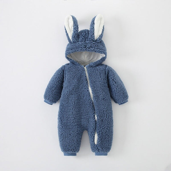 Cartoon Cute Rabbit Winter NewBorn Romper For Baby Girls And Boys