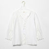 Celia Shirred Blouse Women Long Sleeve Ruffles V Neck