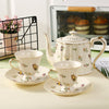 Ceramic coffee pot cup dragonfly bee butterfly afternoon tea set cup