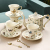 Ceramic coffee pot cup dragonfly bee butterfly afternoon tea set cup