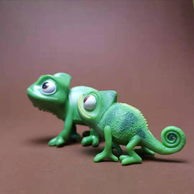 Chameleon/doll house/miniature/lovely cute/fairy garden gnome/moss