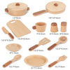 Children's Log Wooden Kitchen Toy Set Pretend Play Simulation