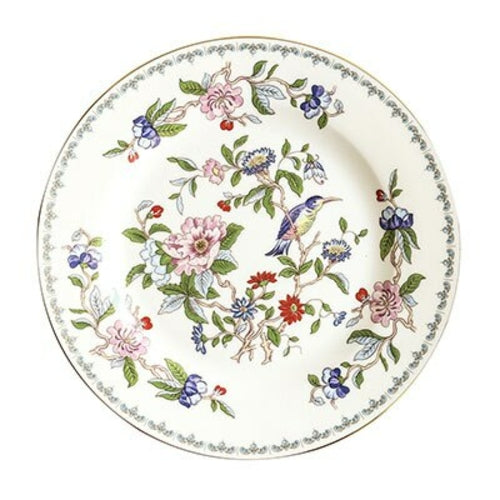 China Bone Dinner Plate Flower Food Dishes and Plates Luxury Gold