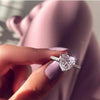 Classic Exquisite Heart shaped Zircon Wedding Ring For Women Party