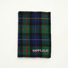 Classic red plaid children scarf warm winter small narrow shawl women