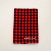 Classic red plaid children scarf warm winter small narrow shawl women