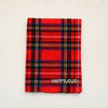 Classic red plaid children scarf warm winter small narrow shawl women