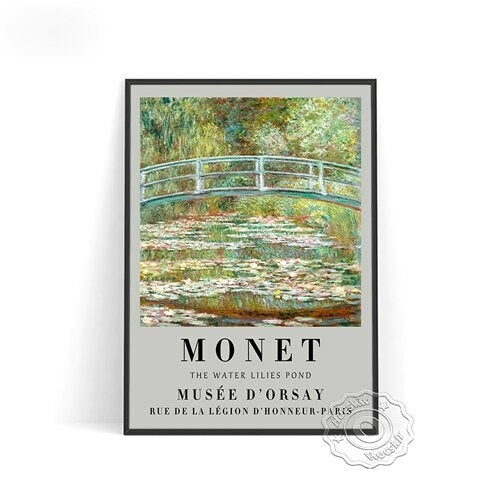 Claude Monet Impressionism Exhibition Poster, Rock Arch West Of