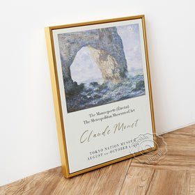 Claude Monet Impressionism Exhibition Poster, Rock Arch West Of