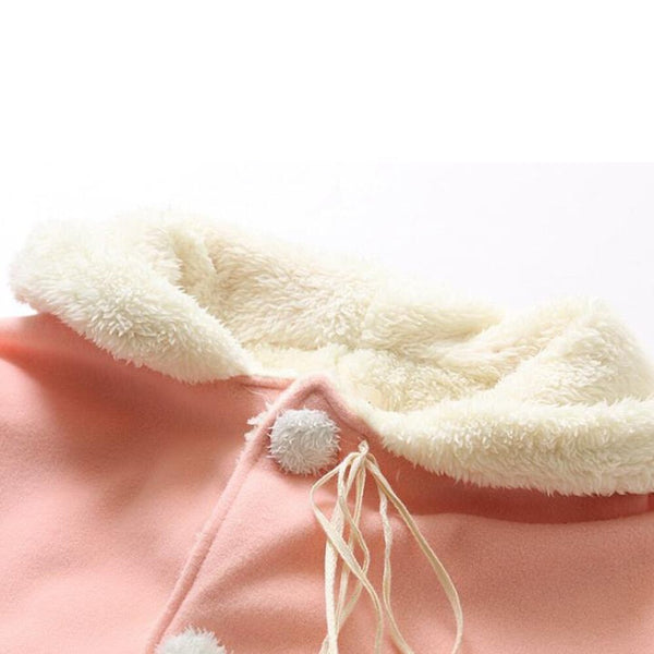 Cloak Outerwear Women Winter Rabbit Ear