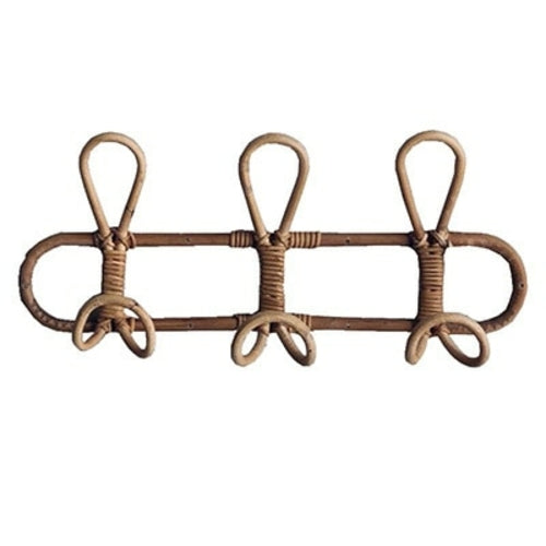 Coat hooks Natural handmade rattan wall hook wall hanger|Hooks &