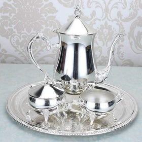 Coffee pot set European coffee pot alloy coffee pot set metal tea set