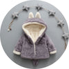 Cute Girls Jacket Plush Warm Hooded Outerwear For Girl Toddler Kids