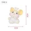 Cute Mouse Figurine Resin Crafts Home Desktop Ornament Miniature Rat