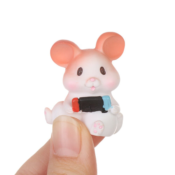 Cute Mouse Figurine Resin Crafts Home Desktop Ornament Miniature Rat