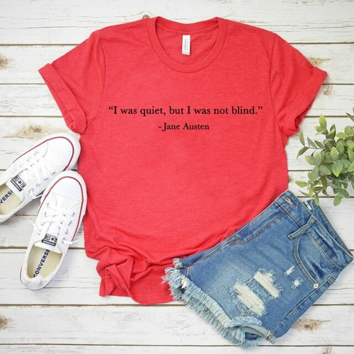 Cute Pride and Prejudice Shirt Jane Austen Quote T shirt Jane Austen