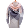 Designer 2020 knitted spring winter women scarf plaid warm cashmere