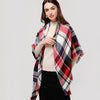 Designer 2020 knitted spring winter women scarf plaid warm cashmere