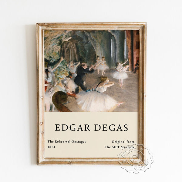 Edgar Degas Exhibition Museum Poster, The Rehearsal Of The Ballet On