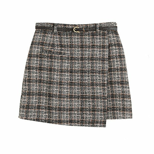 Elegant Mini Skirts Womens 2021 Spring Autumn Irregular Short Skirts