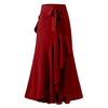 Elegant OL Long Skirt Women Summer High Waist Belted Fishtail Skirts