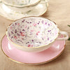 English Afternoon Tea High Grade Bone China Coffee Cup And Saucer