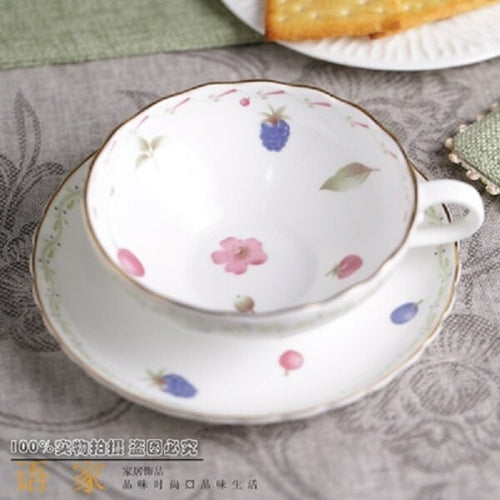 English Afternoon Tea High Grade Bone China Coffee Cup And Saucer