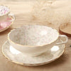 English Afternoon Tea High Grade Bone China Coffee Cup And Saucer