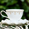 English Luxury Afternoon Tea Set Black Tea Pot Tea Cup Living Room