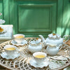 English Luxury Afternoon Tea Set Black Tea Pot Tea Cup Living Room