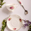 Europe 120ML Noble Bone China Coffee Cup Saucer Spoon Set Luxury