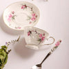 Europe 120ML Noble Bone China Coffee Cup Saucer Spoon Set Luxury