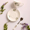 Europe 120ML Noble Bone China Coffee Cup Saucer Spoon Set Luxury