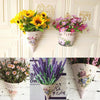 Europe Plastic Wall Hanging Planter Flower Vase Pots Basket Holder