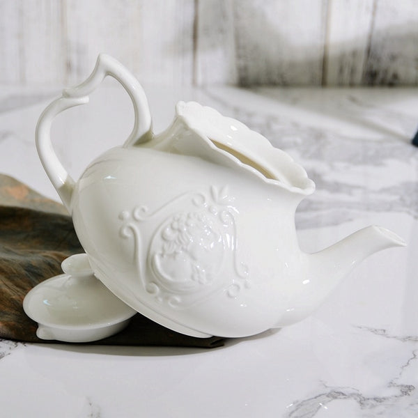 European Ceramics Kettle Coffee Gooseneck Portable White Kettle Coffee