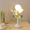 European Creative Pink Flower Table Lamps Cute Princess Pink Girl Warm