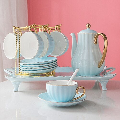 Pastol Ceramic Coffee Set Set English Tea Set Tea Cup Luxury