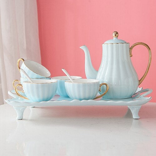 Pastol Ceramic Coffee Set Set English Tea Set Tea Cup Luxury