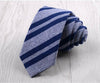 Fashion 6cm Skinny Cotton Tie Black Grey Plaid Striped Solid Slim