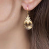 Fashion Honey Bee Earrings Bumblebee Drop Earrings for Women Crystal