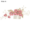 Fashion Luxury  Blue Flower Hair Combs Headdress Prom Bridal Wedding