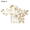 Fashion Luxury  Blue Flower Hair Combs Headdress Prom Bridal Wedding