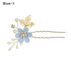 Fashion Luxury  Blue Flower Hair Combs Headdress Prom Bridal Wedding