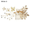 Fashion Luxury  Blue Flower Hair Combs Headdress Prom Bridal Wedding