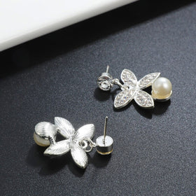 Flower Chocker Necklace Earrings sets