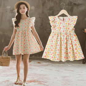 Sweet Cute Flowers Kids  Dress