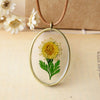 Flyleaf Original Handmade Natural Sunflower Flowers Long Necklaces &